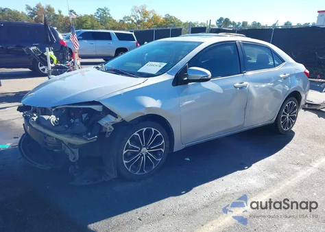 2015 Toyota Corolla S Plus from USA, damaged, VIN 2T1BURHE6FC283620